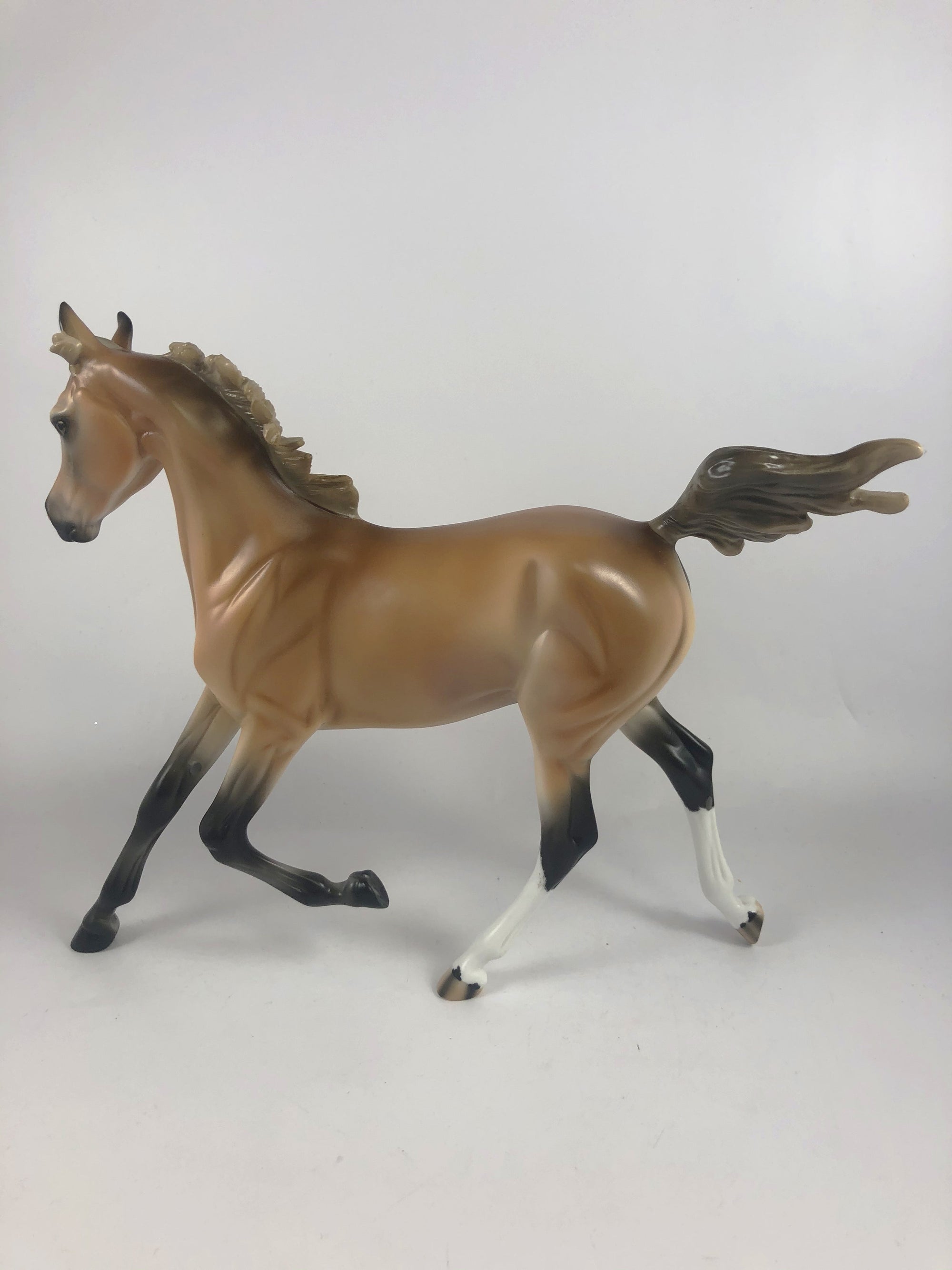 CARAMEL DIP -OOAK CHESTNUT YEARLING MODEL HORSE BY AUDREY DIXON MM 19
