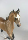 CARAMEL DIP -OOAK CHESTNUT YEARLING MODEL HORSE BY AUDREY DIXON MM 19