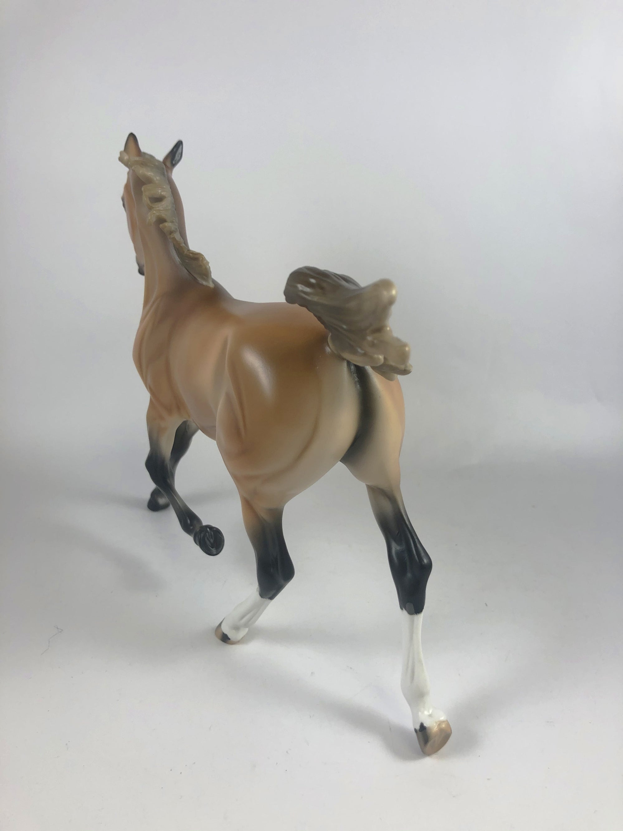 CARAMEL DIP -OOAK CHESTNUT YEARLING MODEL HORSE BY AUDREY DIXON MM 19