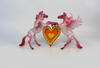 CUPID CASSANOVAS- OOAK- DOUBLE REARING PEGACHIPS PINK WITH RED AND YELLOW HEART-SB19