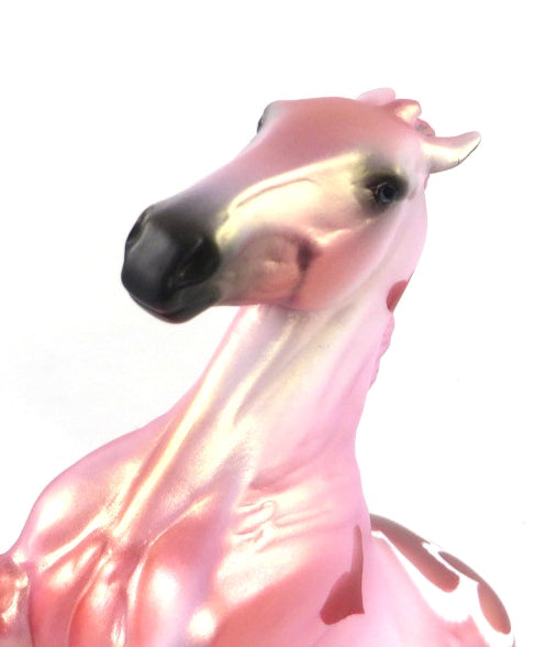 YOU STOLE MY HEART - OOAK VALENTINE REARING PEBBLE MODEL HORSE 2/12/20