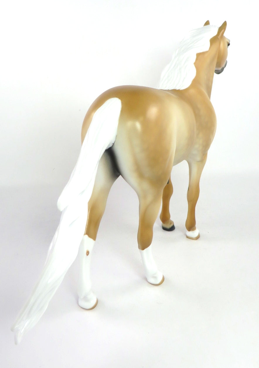 YOU WARM MY HEART-OOAK DAPPLE PALOMINO MUSTANG MODEL HORSE 2/14/20