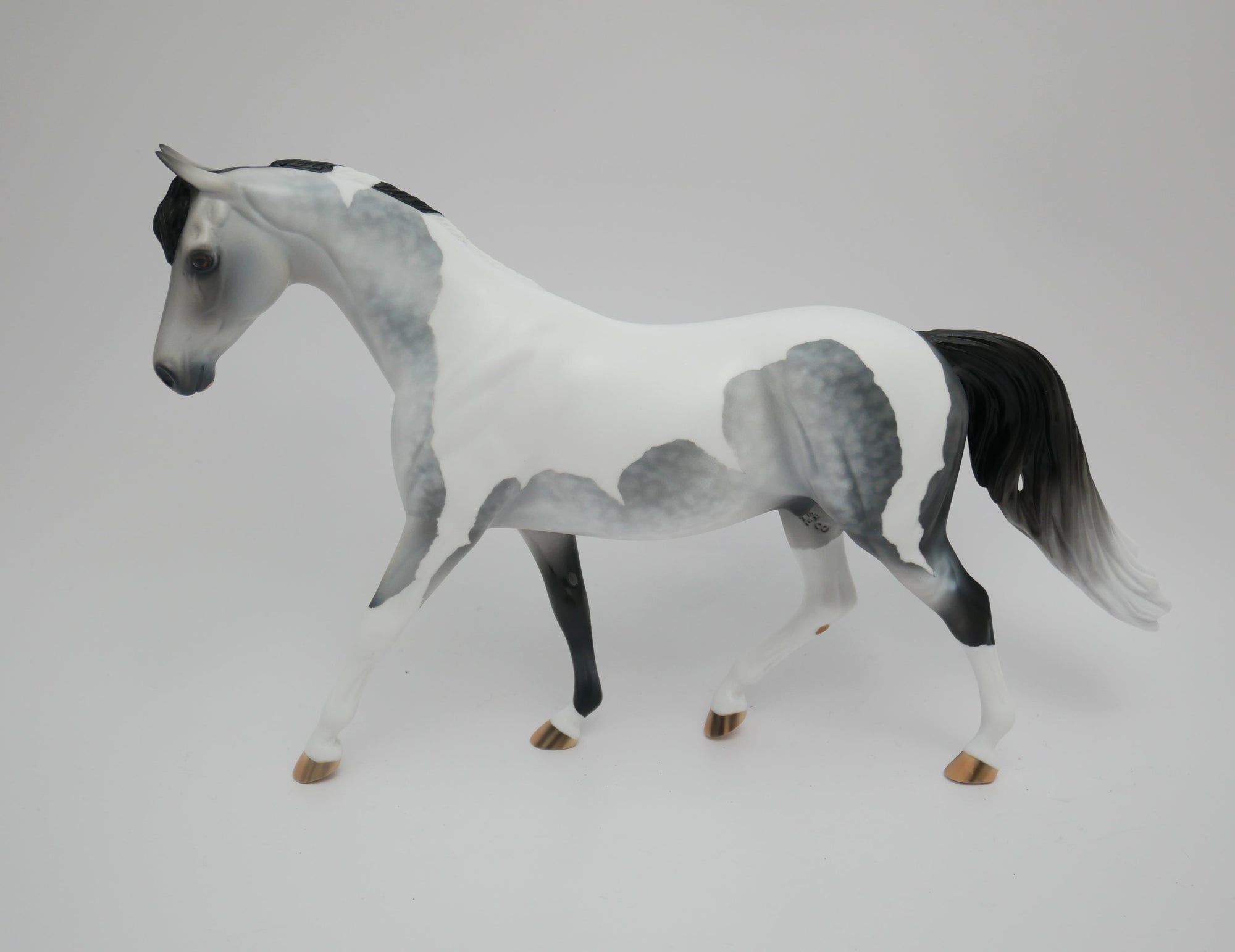 YOU TUBE-OOAK STAR DAPPLE GREY PONY MODEL HORSE 3/13/20
