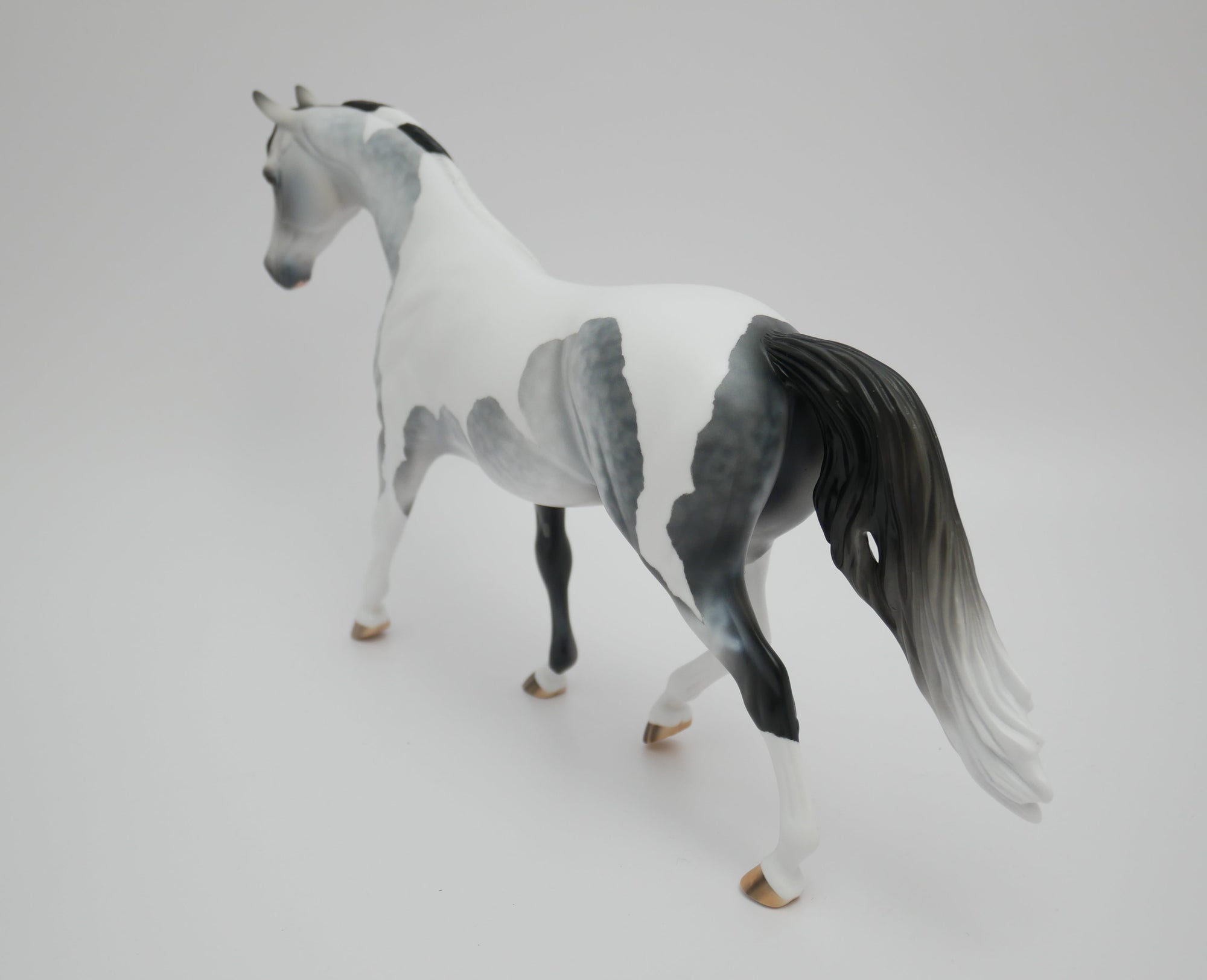 YOU TUBE-OOAK STAR DAPPLE GREY PONY MODEL HORSE 3/12/20