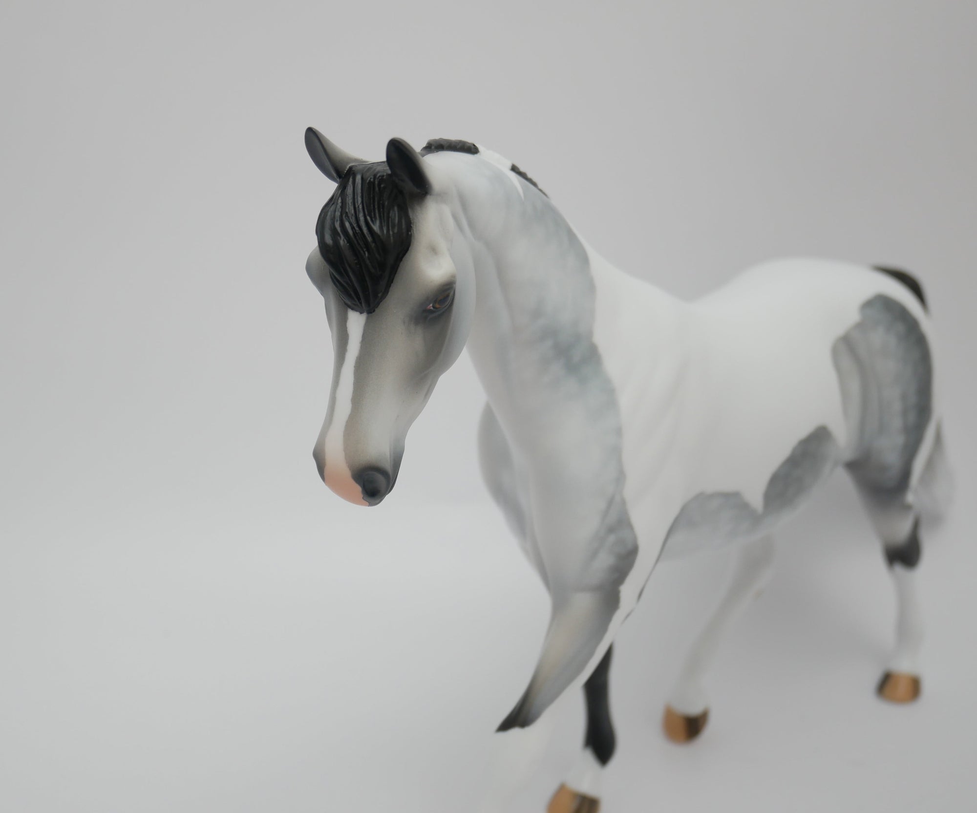 YOU TUBE-OOAK STAR DAPPLE GREY PONY MODEL HORSE 3/12/20