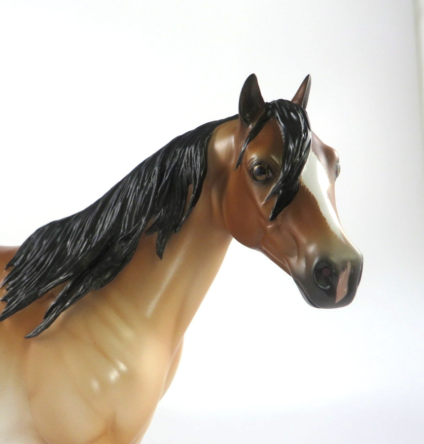 ZUPER-OOAK BAY RABICANO ISH MODEL HORSE BY SHERYL LEISURE 2/20/20