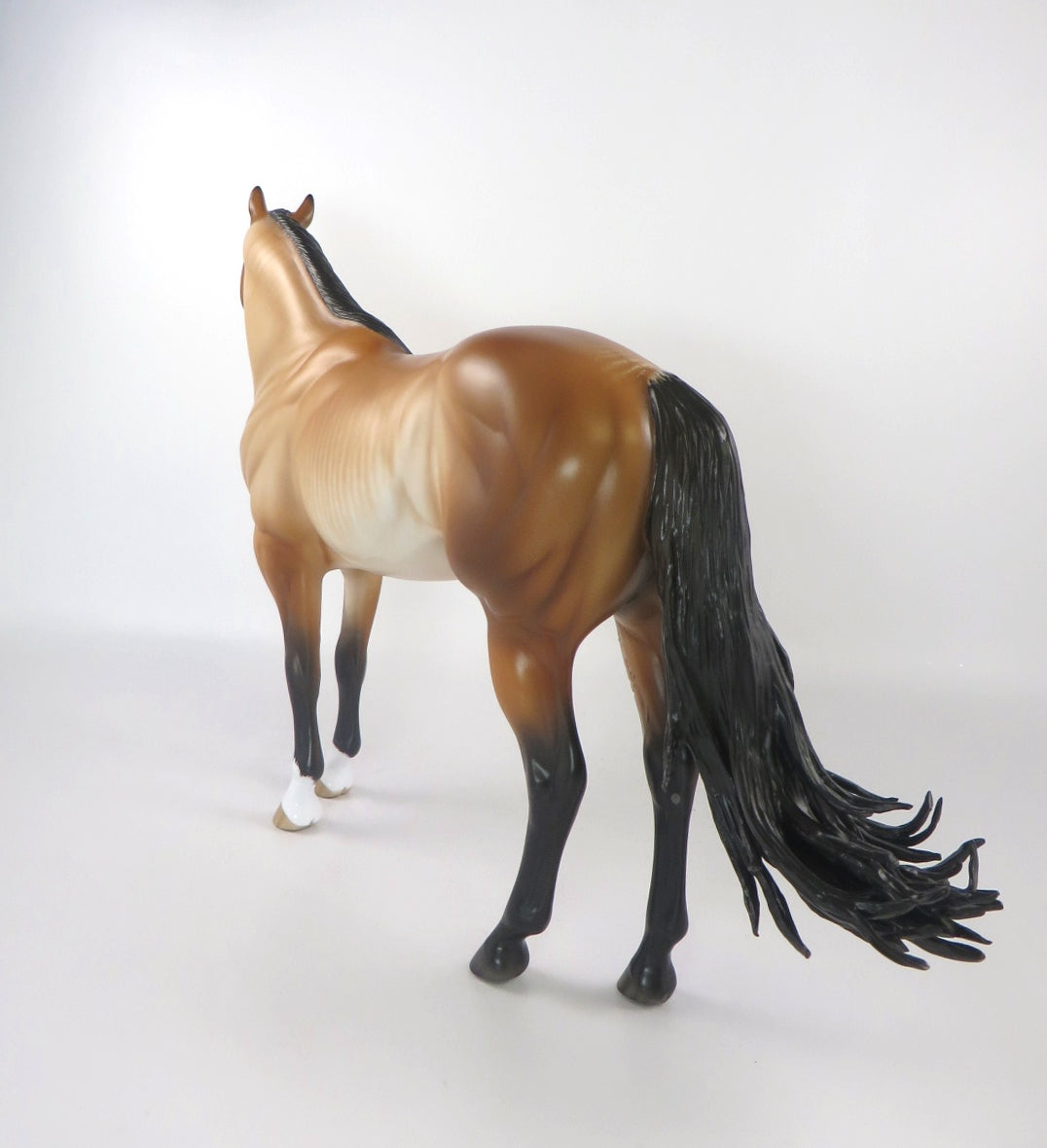 ZUPER-OOAK BAY RABICANO ISH MODEL HORSE BY SHERYL LEISURE 2/20/20